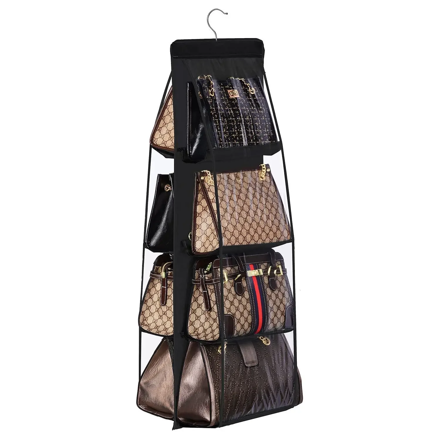 Sac de rangement pour artefact, sac suspendu pour le tri des sacs et le rangement, sac suspendu, rangement mural pour garde-robe, sac de rangement, sac à poussière