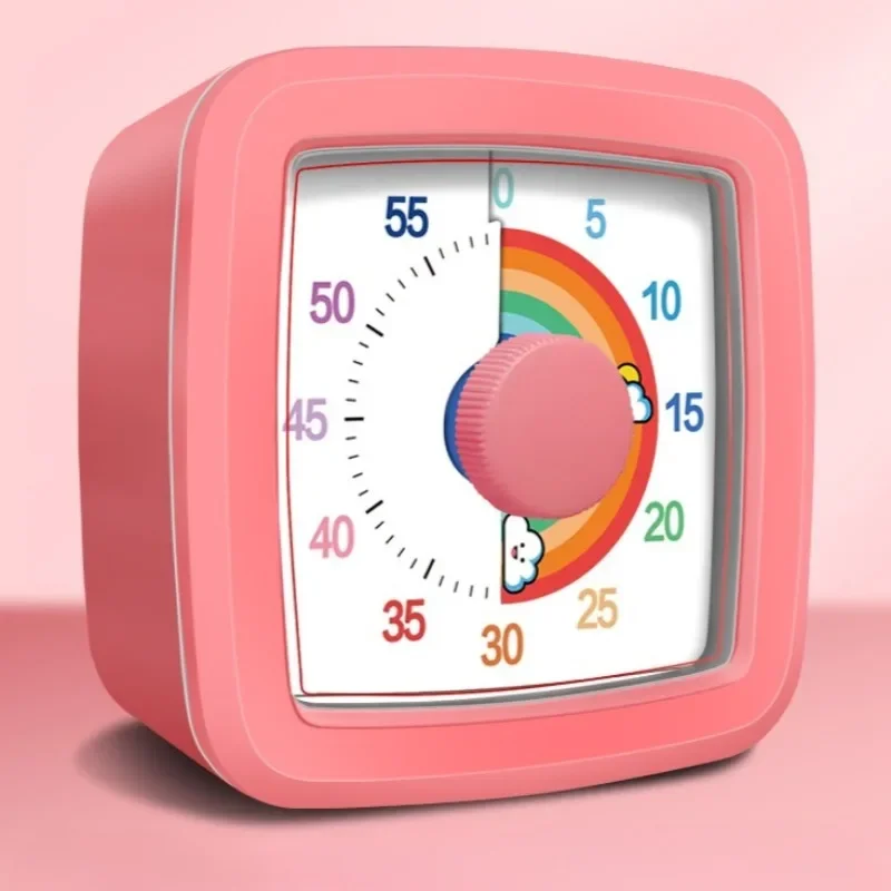 Timer Kids Self Discipline Device Visual Time Management Tool Primary School Students Study Homework Focus Aid Learning Clock: Orange