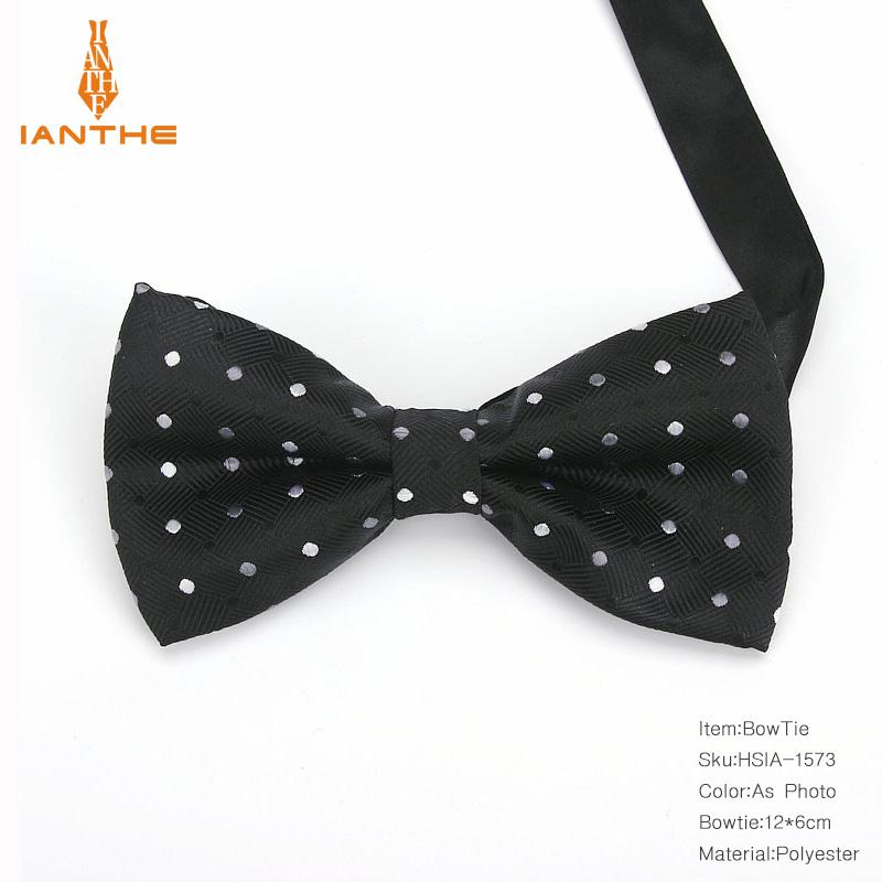 Bowtie mannen formele stropdas jongen mannen business wedding strikje Mannelijke Dress Shirt krawatte legame dot zijde vlinder: IA1573