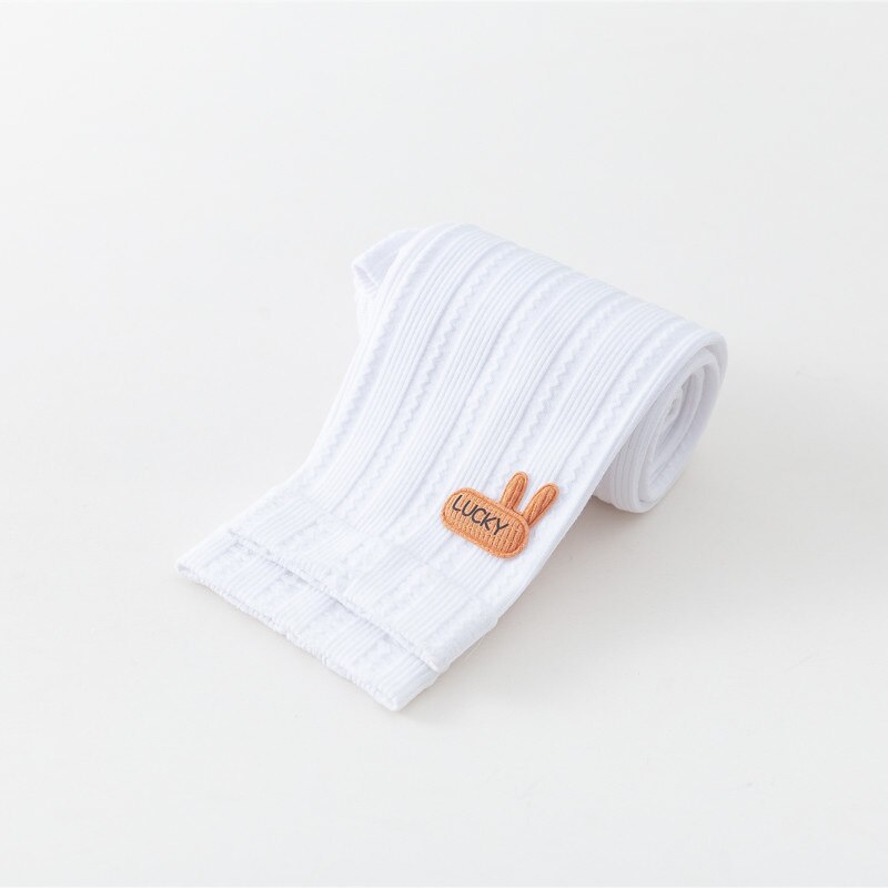 Nuovi Leggings primaverili e autunnali per bambini moda coreana tendenza dei cartoni animati ragazze comode abbigliamento esterno pantaloni in cotone: white / M(85-105cm)