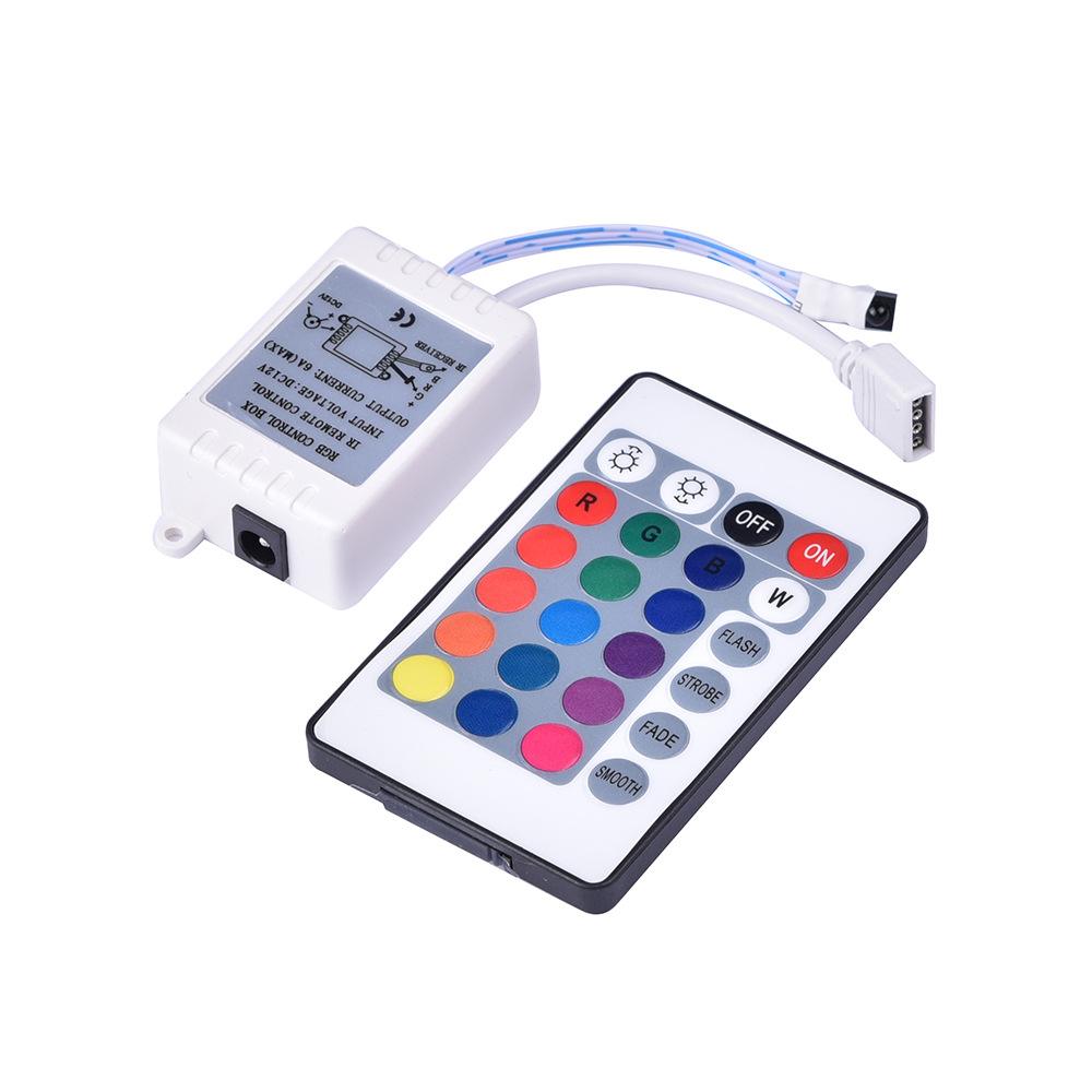 24 Toetsen Ir Rgb Controller Voor 5050 Rgb Led Strip DC12V 72W 44 Toetsen Ir Rgb Controller