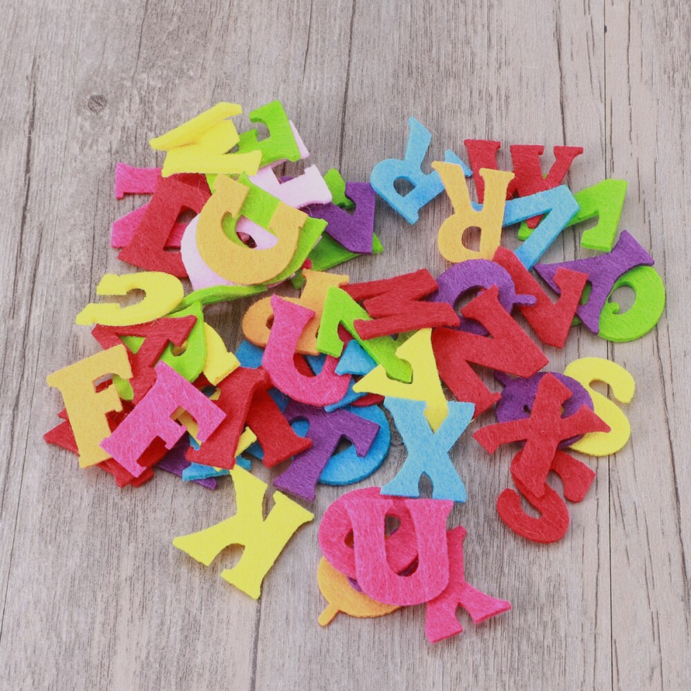 50Pcs Vilt Alfabet Letters Nietgeweven Stof Abc V... Vicedeal