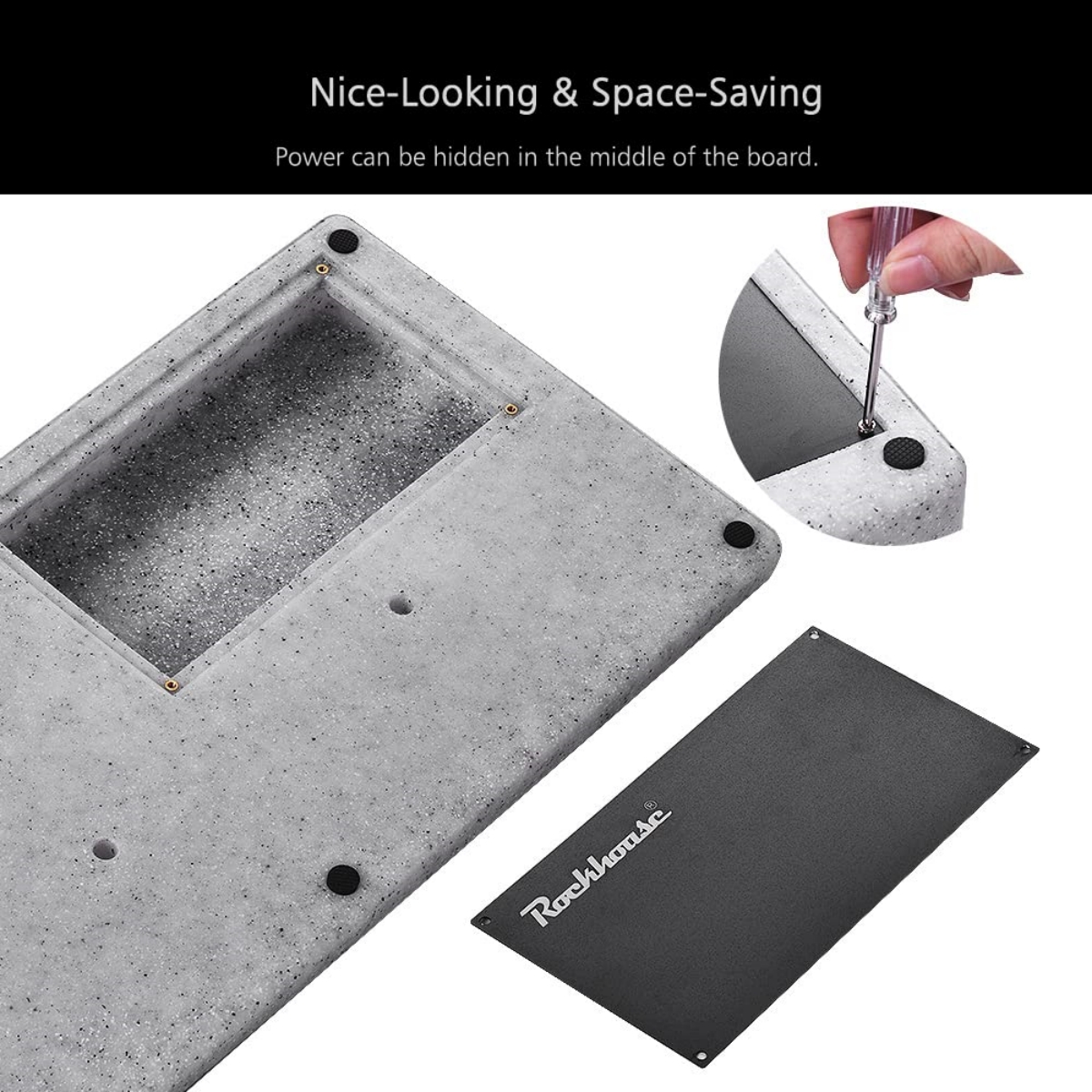 Big Size Guitar Effects Pedal Board Sturdy PE Plastic Guitar Pedalboard Case with Screwdriver Tape Guitar Pedals Accessories