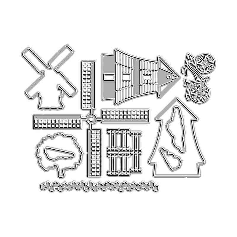-2022 Catalogus Metalen Stansmessen Scrapbooking Voor Papier Maken Windmolen Clear Postzegels Embossing Frame Card Craft: Dies