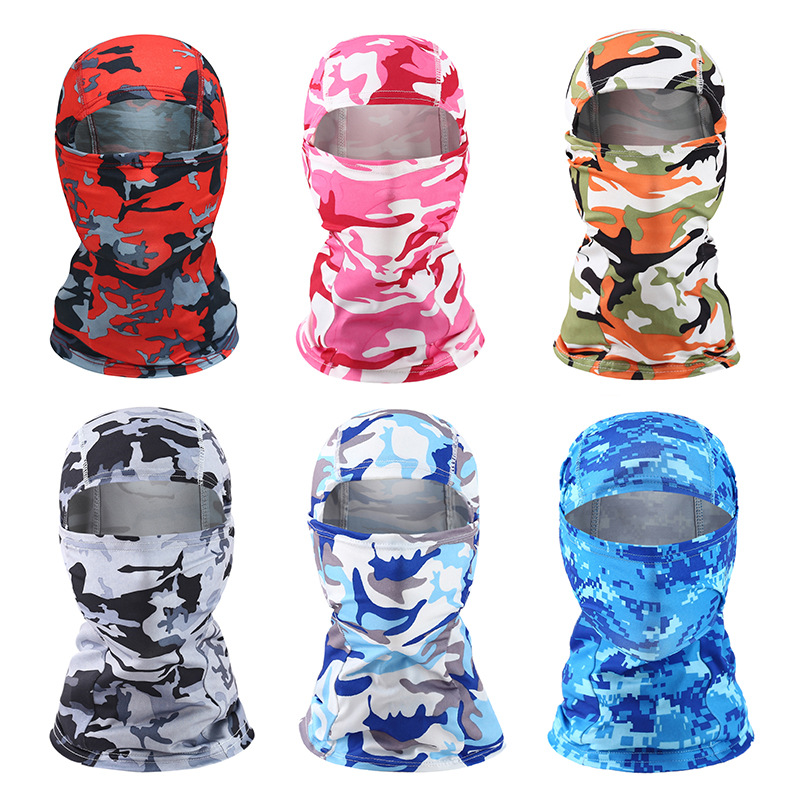 Pasamontañas de camuflaje máscara facial completa esquí bicicleta ciclismo caza cubierta para la cabeza bufanda Blaclava gorra Bandanas hombres