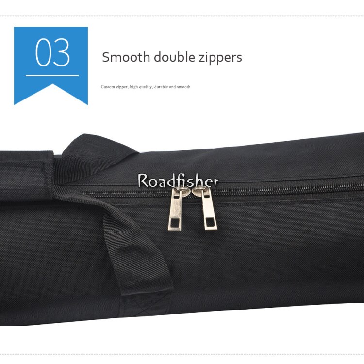 Roadfisher-Bolsa de almacenamiento para monopié trípode impermeable de 55-120cm de largo y grueso, bolsa de transporte para hombro, estuche para fotografía, soporte de poste ligero