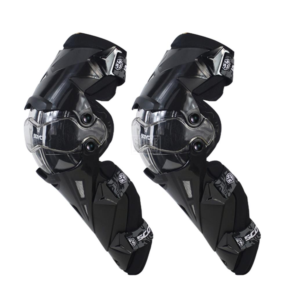 Scoyco Motorcycle Knee Pads Motocross Off-road Knee Guard Protective Gear Wearable Motocross Elbow Pads+Knee Pads Four Seasons: K12 BK Keen Pads
