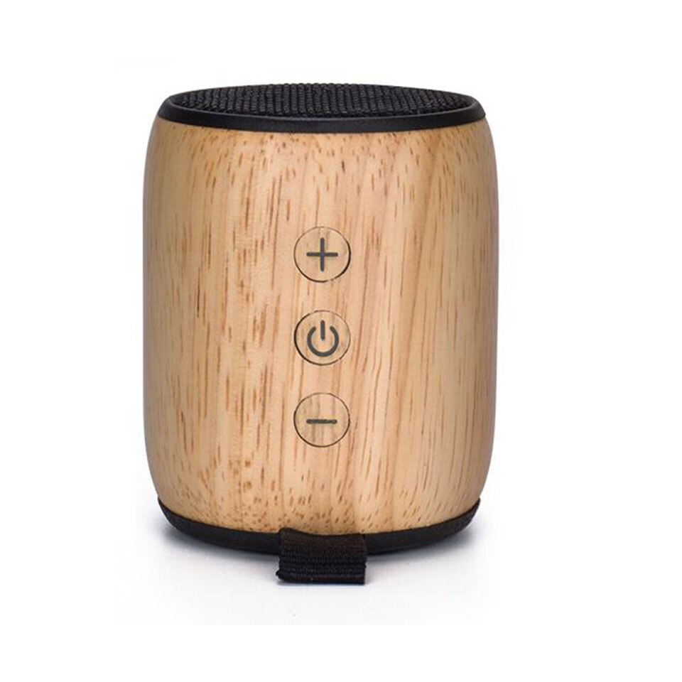 Draagbare Draadloze Bluetooth Speaker Houten 3 w Subwoofer Geluid Systeem Stereo Muziek Surround Radio FM Desktop voor iPhone Android