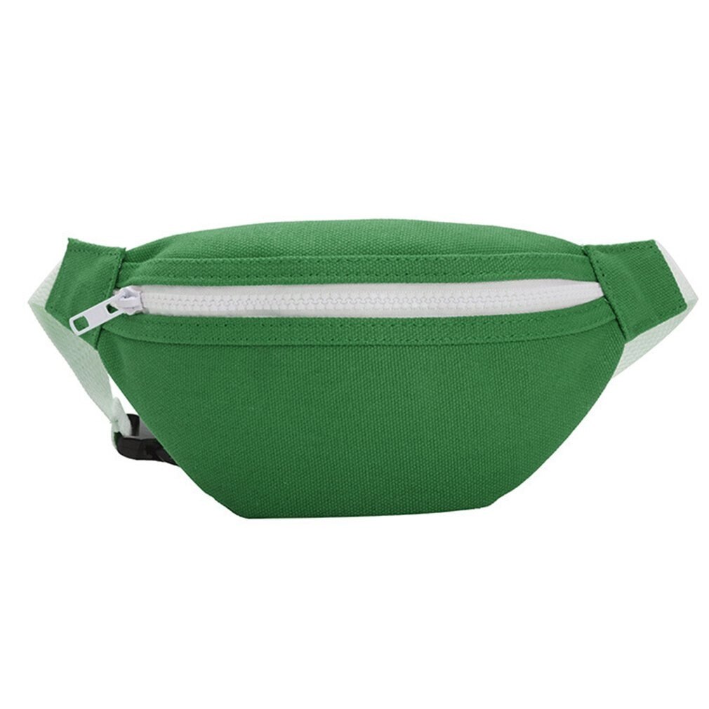 Mini riñonera de lona para niños y niñas, Cangurera roja para el pecho, cartera para teléfono, bolsa para cinturón de bebé: YF1047706