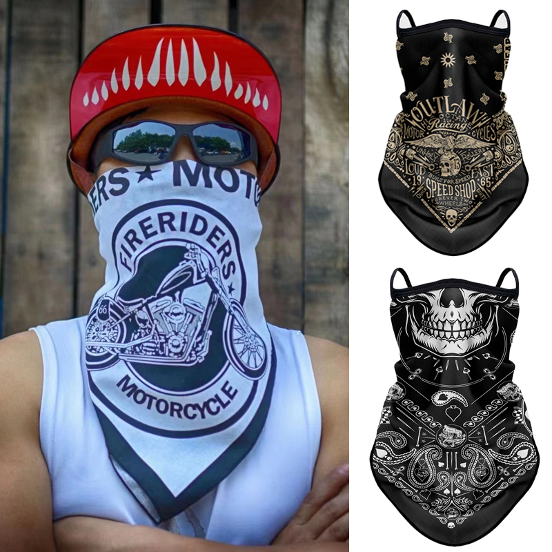Máscara de protección solar Retro para Moto, pañuelo para la cabeza para motocicleta, Anti-UV para verano, cubierta para la cabeza y el cuello al aire libre, protector facial para montar, diadema deportiva