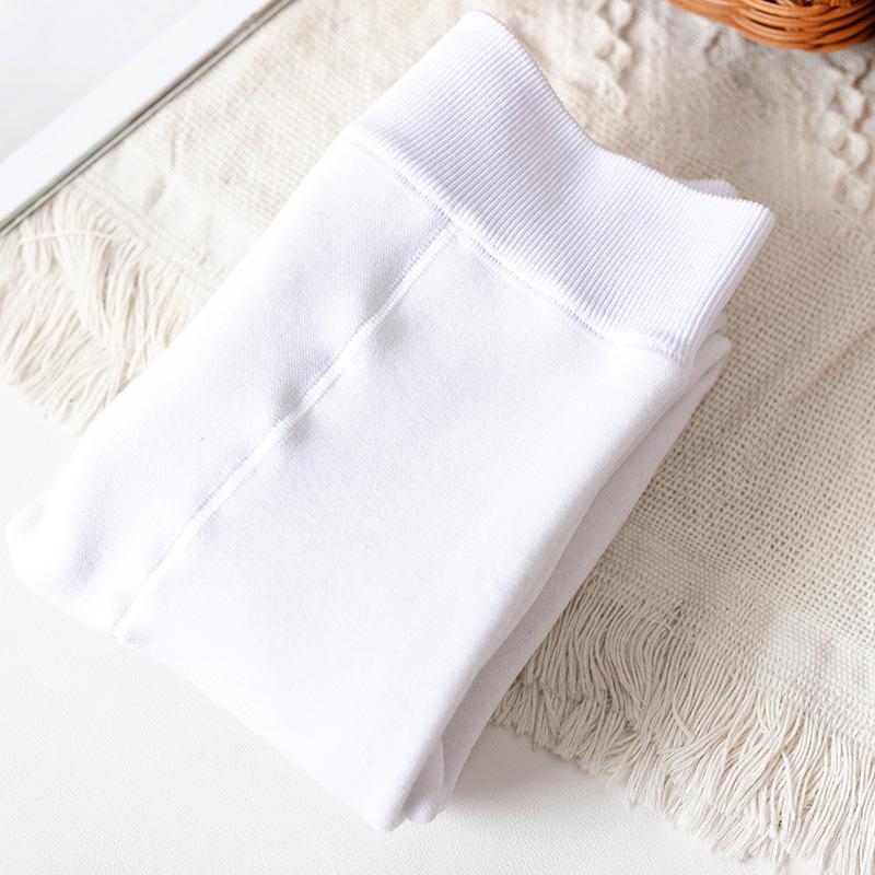 Las niñas de invierno medias para niños grueso de abrigo medias polainas de bebé niña de baile de Ballet de bebé medias de terciopelo los niños medias: white / 145-160cm