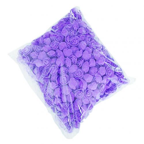 Foam Roses 500pcs Artificial Foam Flower Heads DIY 20cm Teddy Bear Mold PE Rose Bear Accessories Decor Valentine's: Purple