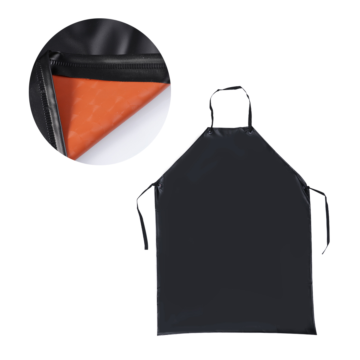 Waterproof PVC Apron For Kitchen Housework Restaurant Butcher Clean Industrial Chemical Resistant Plastic Work Smock: Black Random Style
