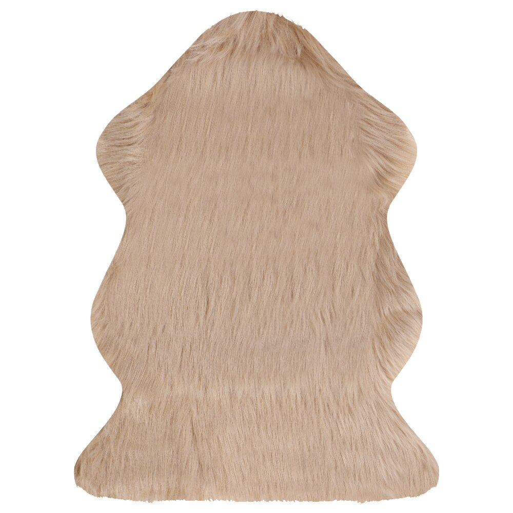 1Stck Weiches ist hingefallen Künstliche Schaffell Haarigen Teppich Für Schlafzimmer Wohnzimmer Haut Pelz Klar Teppiche Flauschigen Bereich Teppiche Waschbar faux matt: B11 40x60cm