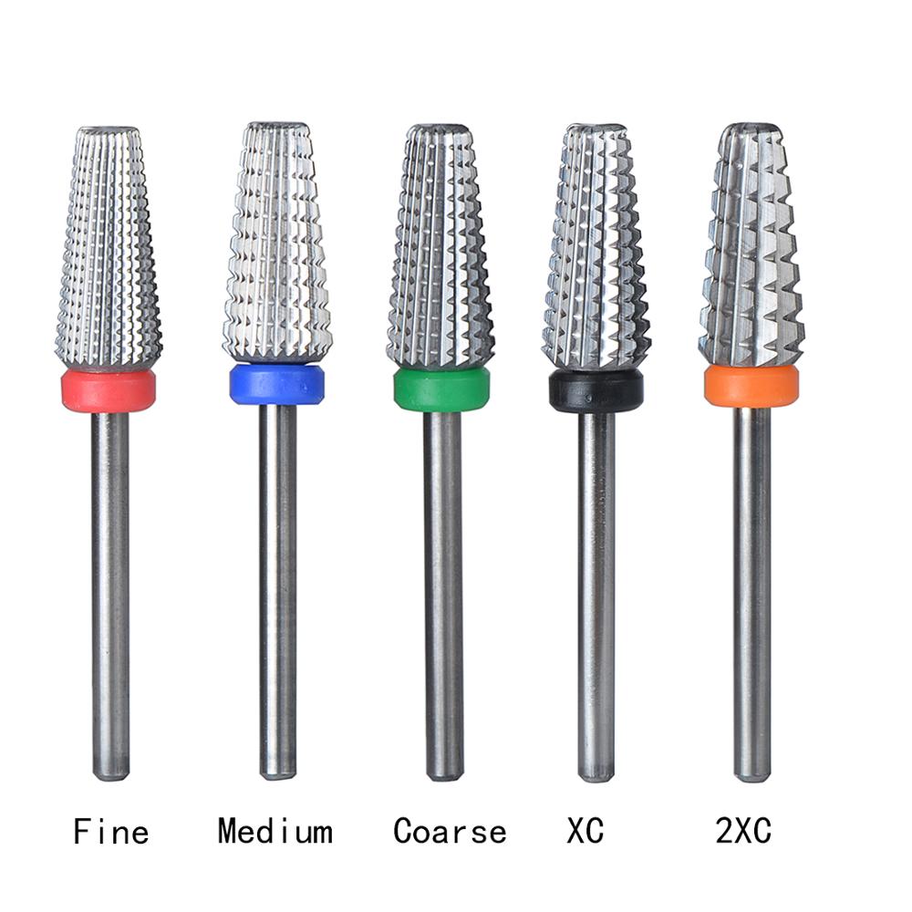 Broca de carburo de tungsteno de , 1 Uds., fresa para máquina de manicura eléctrica, herramienta para salones de manicura, accesorios