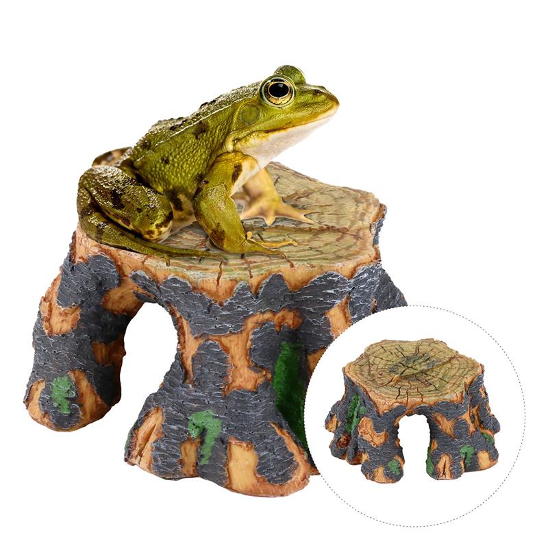 Resin Reptile Cave Breeding Nest Small Pet Hide Habitat Fish Hideout Decor