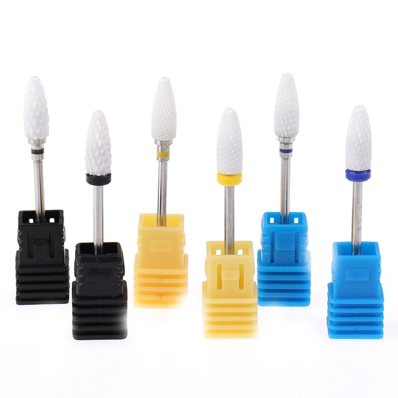 Limas eléctricas para uñas broca fresadora para manicura molino cerámica de uñas de manicura de pedicura de lijado de la cabeza