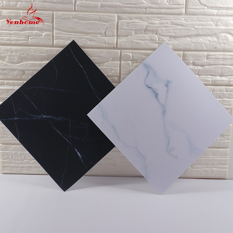 Pohjoismainen vinyyli itseliimautuva marmori tekstuuri seinätarrat paksut vedenpitävät kylpyhuone keittiön lattia laatta tarra kodin sisustus 30 x 30cm