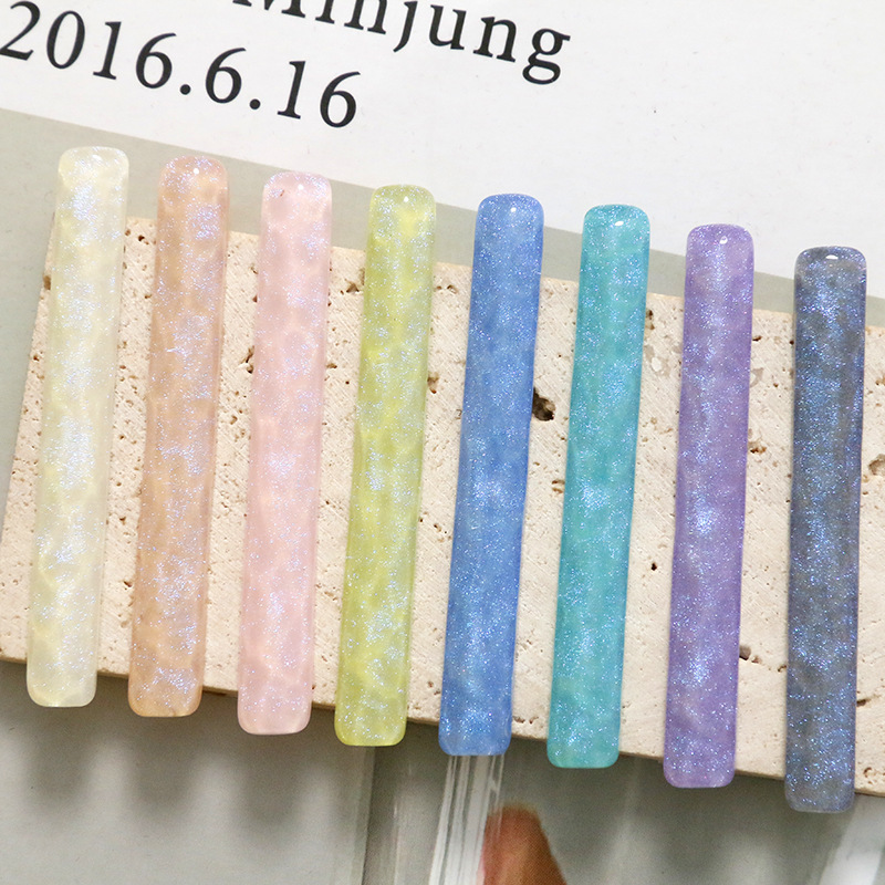 5 stücke verträumt sternenklar Himmel funkeln pulver holprigen lange streifen diy ohrringe haarnadel harz Flache Rückseite Cabochon Für DIY Schmuck, der