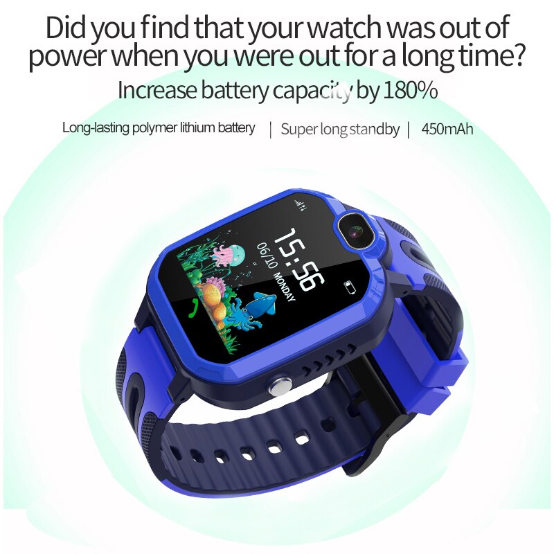 Y52 ipx 7 vandtæt kids smart watch gps lbs location tracking smartwatch sim kort tovejs opkald sos kamera anti tabt børneur
