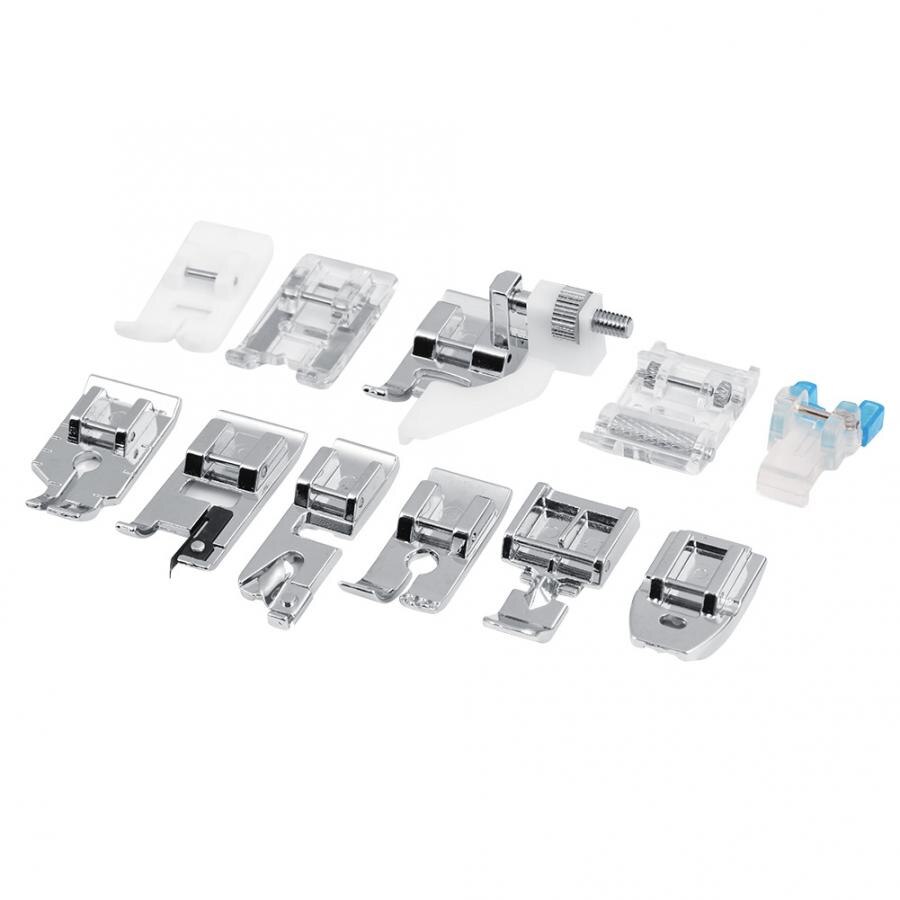 11pcs/set Sewing Machine Presser Foot Press Feet Universal Sewing Machine Presser Walking Feet Kit Sewing Apparel Fabric Crafts