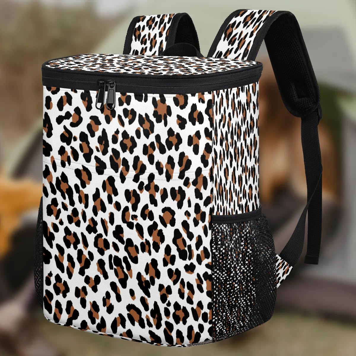 Outdoor draagbare waterdichte rugzak Luipaard schouder geïsoleerde picknicktas Koeltas voor heren en dames Mode opbergtas