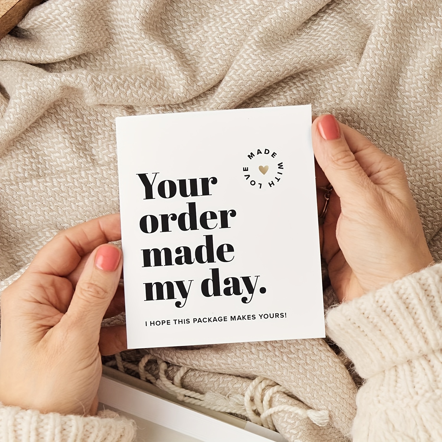 50 Pcs Thank You Cards for Small Business, Thank You Notes for Supporting My Small Business Cards.