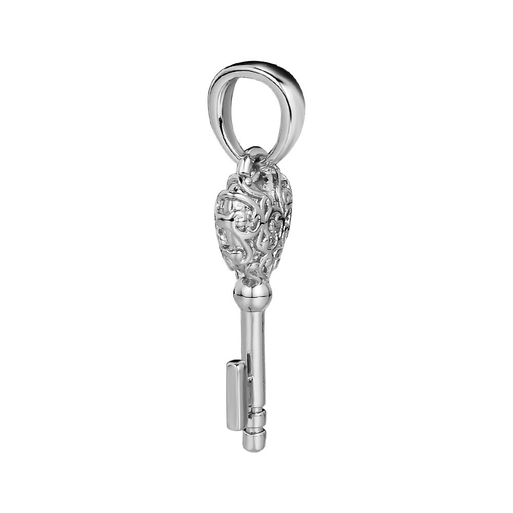 Ckk 925 sterling silver kunglig nyckel hänge berlock passar original armband halsband kvinnor gör-det-själv smycken bijoux femme