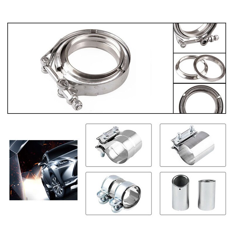 2.5 Inch Muffler Clamp Stainless Steel Pipe 63mm Universal Accessories