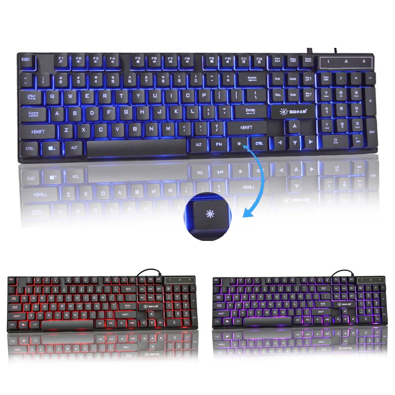 Rysk/engelsk layout trådbundna spelset tangentbord möss hörlurar 104 knappsatser rgb belysning tangentbord 2400 dpi mus för pc laptop