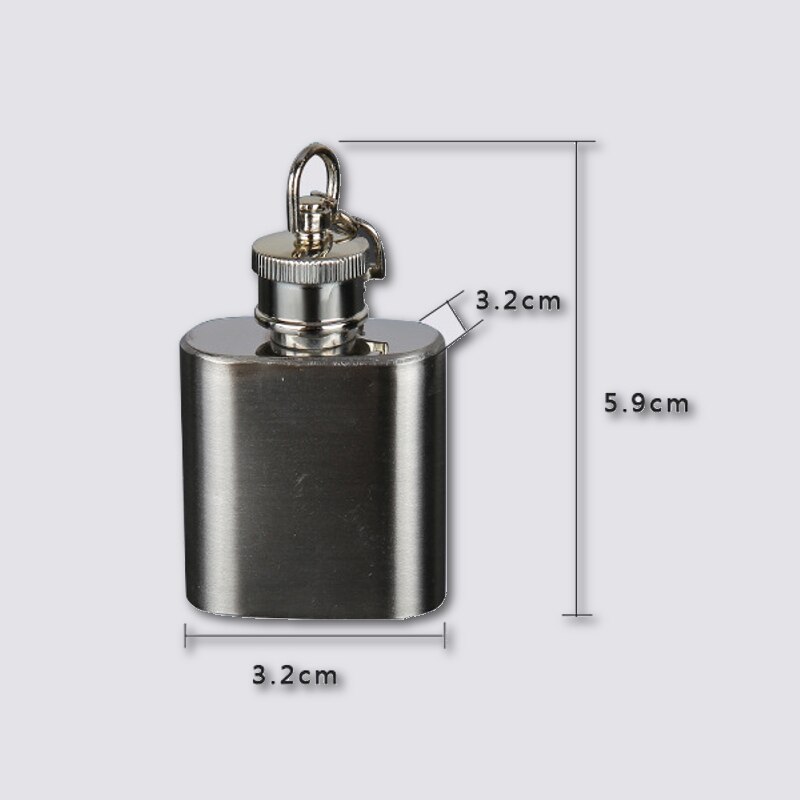 Arshen 28 ml Draagbare Rvs Mini Heupfles Whisky Liquor Flagon Party Wedding Bar Drink Knop Fles Alcohol Drinkware