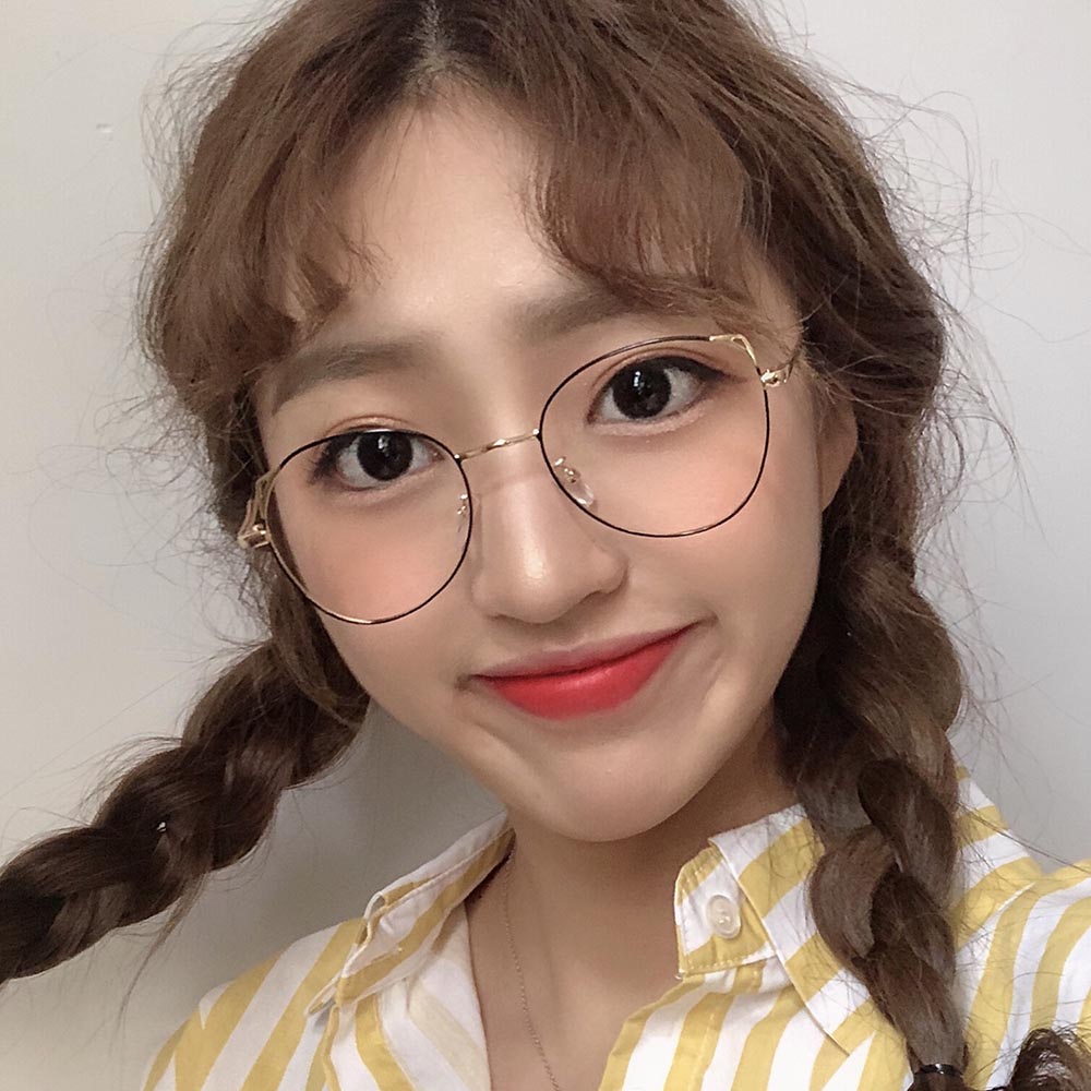 Computer Glasses Anti Blue Light Gaming Glasses Retro Round Circle Metal Glasses Frame Can Be Equipped With Other Glasses