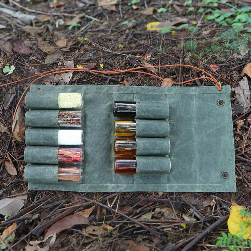 Camping Würze Krug Picknick Gewürz Flasche Gewürz Tasche Menage Lagerung Pfeffer Soße Kochen Gewürze Mit Zinn Können Grillen