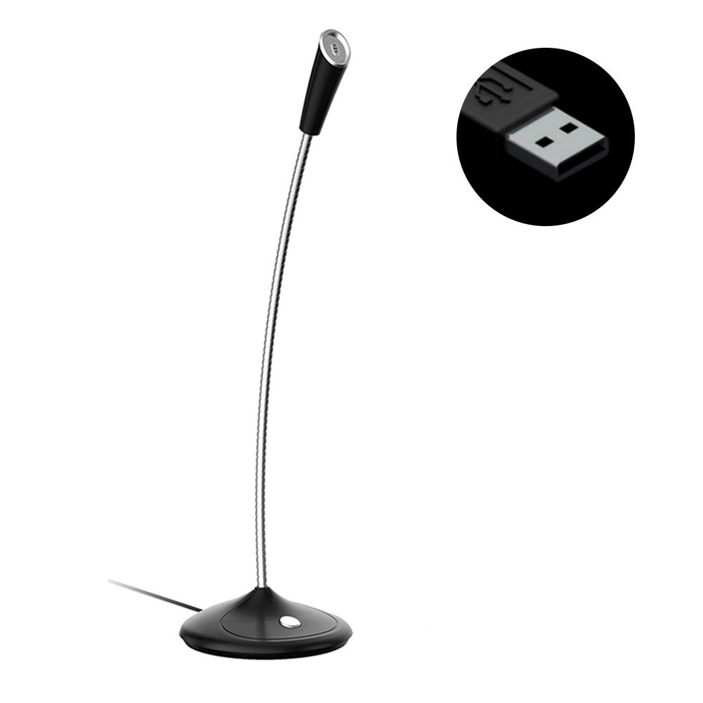 Omnidirektionale Kondensator Mikrofone Einstellbare Winkel Gaming Computer Stimme Mikrofon USB/3,5mm Karaoke Mic: Bundle 2 / Black