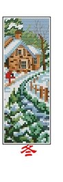 seasons 3 Craft Stich Cross Stitch Bookmark Christmas Plastic Fabric Needlework Embroidery Crafts Counted Cross-Stitching Kit 2: Purple 
