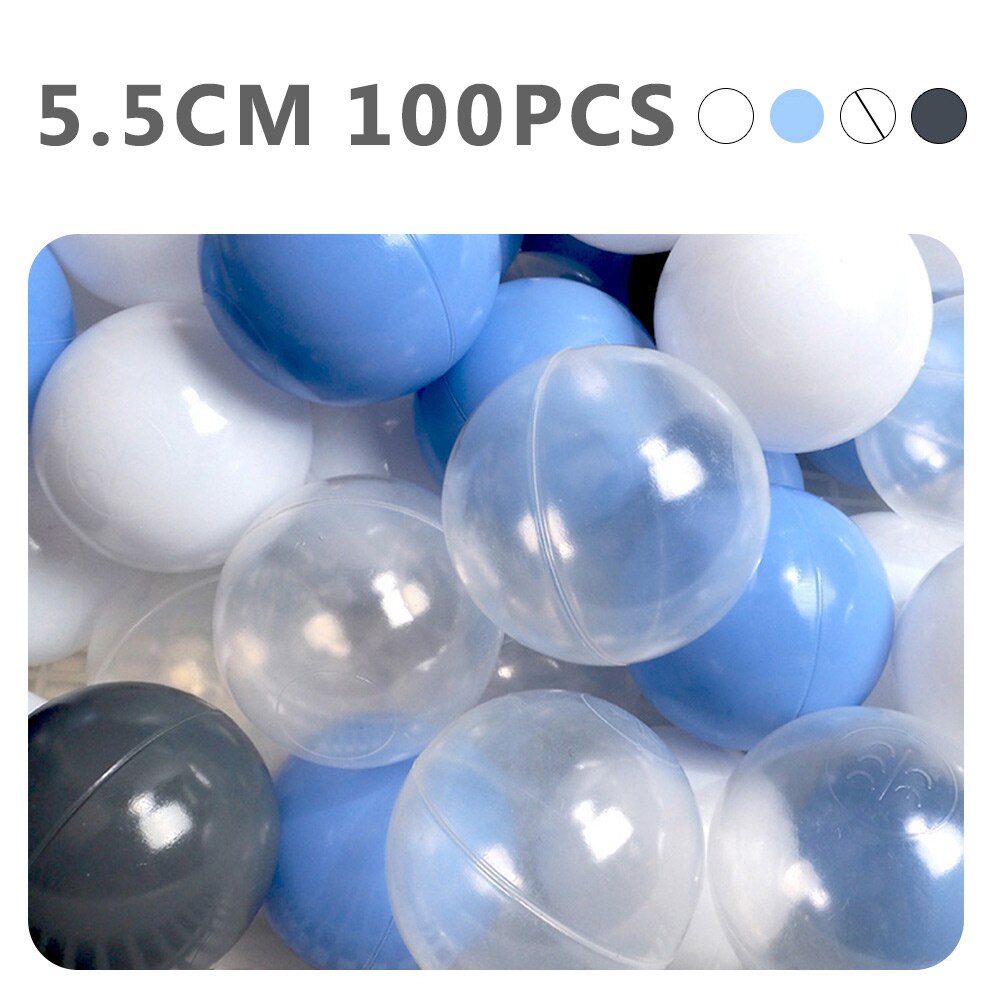 100pcs/lot Eco-Friendly Pink White Soft Plastic Water Pool Ocean Wave Ball Baby Funny Toys Stress Air Ball Outdoor Fun Sports: WJ3254E