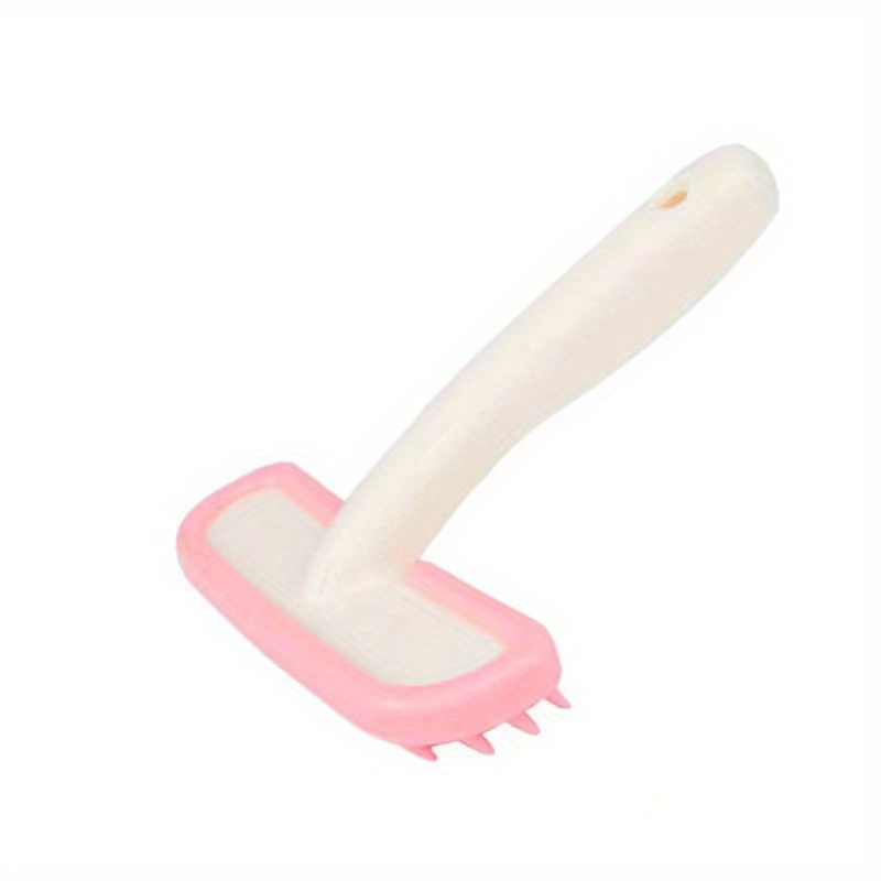 Peigne d'épilation de Massage détachable pour lapin, Chinchilla, chat et marmotte, fournitures de toilettage, brosse pour animaux de compagnie, 1 pièce: SCARLET