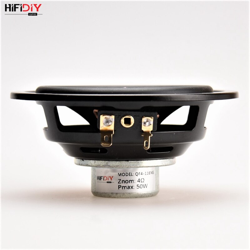 HIFIDIY LIVE Hi-Fi 4.5 inch DIY Volledige frequentie luidspreker unit 4 8OHM 50 w Neodymium magnetische Hoge Alto bass luidspreker QF4-116NS