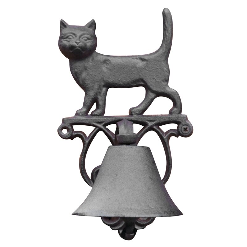 Cloche Murale De Porte Aubaho Fer Style Antique 44cm, Déco Chat