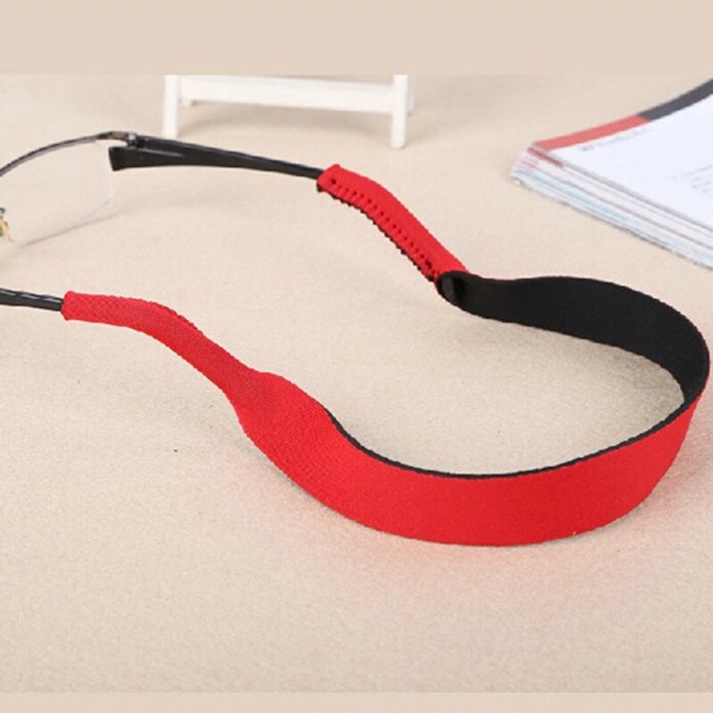 Spektakel Brille Anti Unterhose Gurt dehnbar Nacken Kabel Außen Sport Brillen Schnur Sonnenbrille Seil Band Halfter 4 Farben 33,5 cm: rot