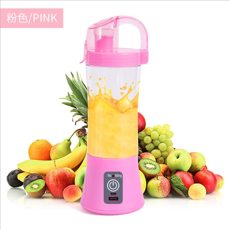 Draagbare 380ml Blender Juicer Cup USB Oplaadbare Elektrische Automatische Groente Fruit Sinaasappelsap Maker Cup Mixer Fles
