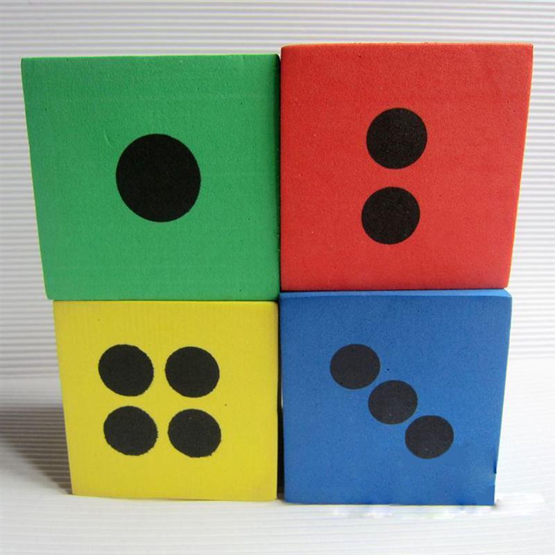 8 stücke EVA Schaum Würfel Tragbare Große Leichte Block Würfel Mathematik Pädagogisches Würfel Party Spielen Würfel