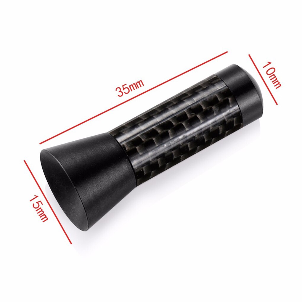 Bil kolfiber kort antenn fordonstak aluminiumlegering signal mottagning antenn biltillbehör