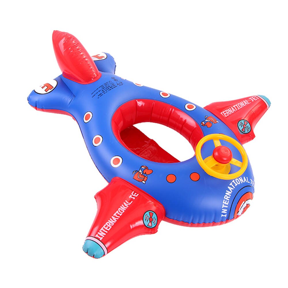 Opblaasbare Kawaii Ringen Zomer Vliegtuig Vorm Baby Opblaasbare Zwemmen Ring Kinderen Zwemmen Float Seat Boot Zwembad Ring J75: Default Title