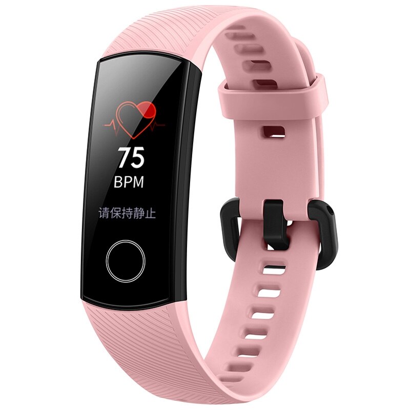 Original Huawei Honor Band 4 Standard Version Smart Wristband Color Screen Touch Pad Heart Rate Sleep Snap Monitor: Pink