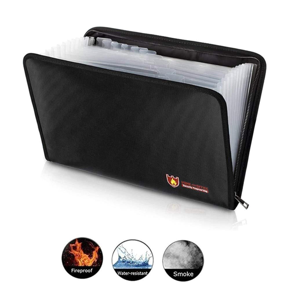 Waterproof Organ Data File Fire Folder Waterproof Fire File Bag for Home School Office
