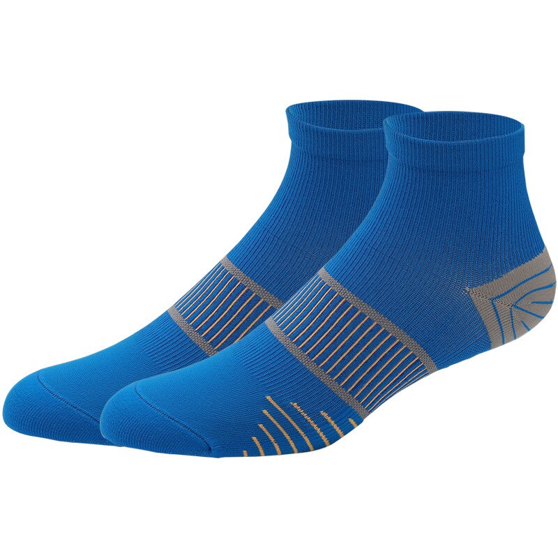 Calcetines deportivos profesionales para hombre y mujer, de secado rápido, transpirables, absorbentes del sudor, para caminar y ciclismo: blue