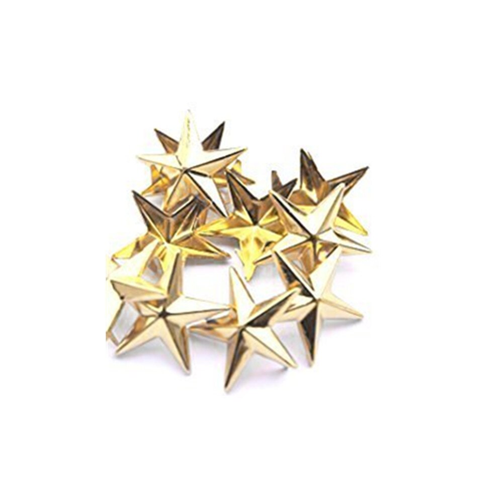 50 Pcs Star Studs Metalen Klauw Kralen Nailhead Punk Klinknagels Met Spikes (15mm)