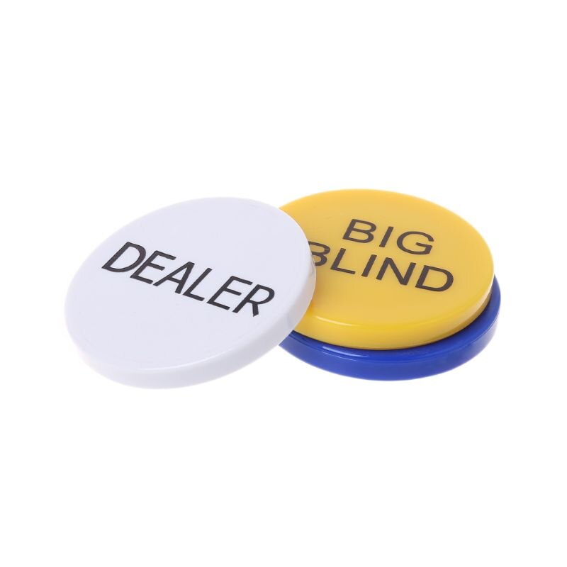 Texas hold'em big blind small blind dealer party casino poker kortspil rekvisitter