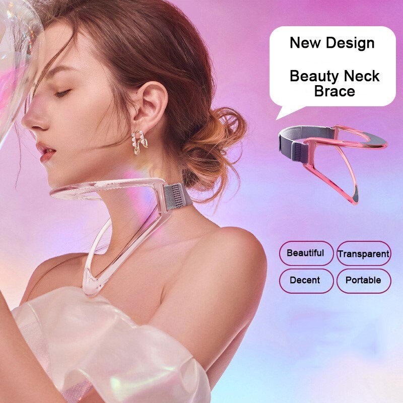 Cervical Neck Brace Adjustable Cervical Collar Ergonomic Posture Corrector Neck Support for Pain Relief Spinal Decompres